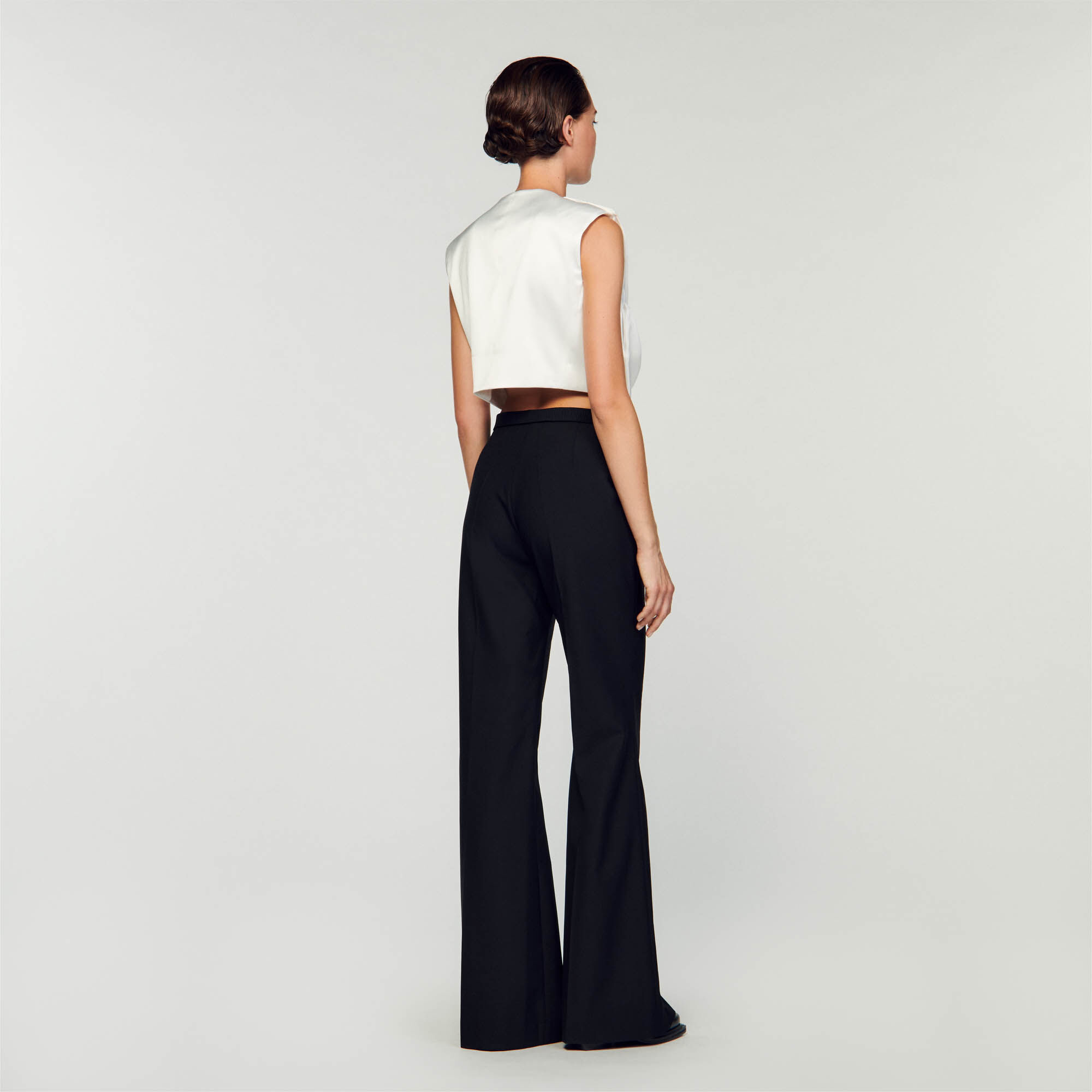 Wide sale flared trousers