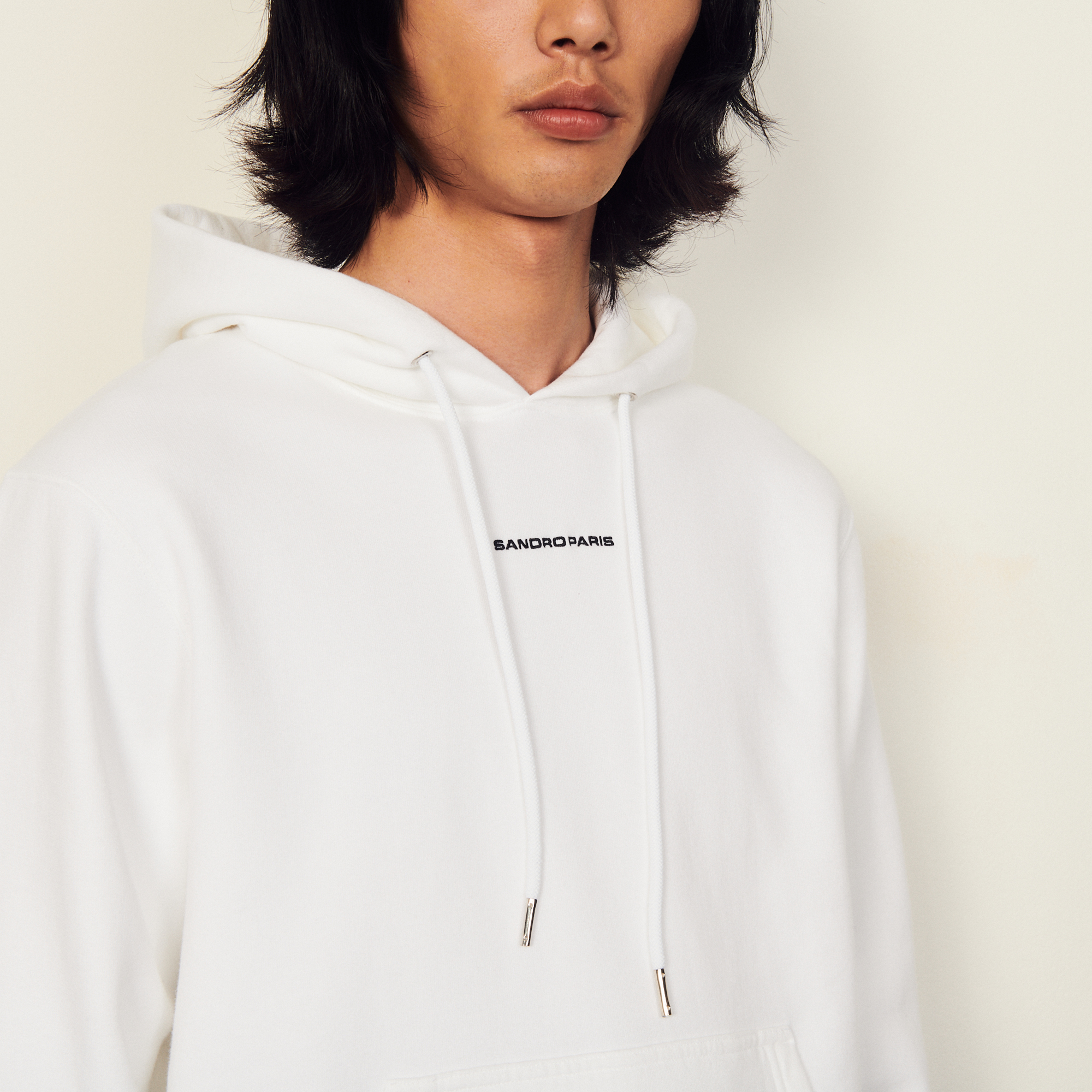 white color hoodie