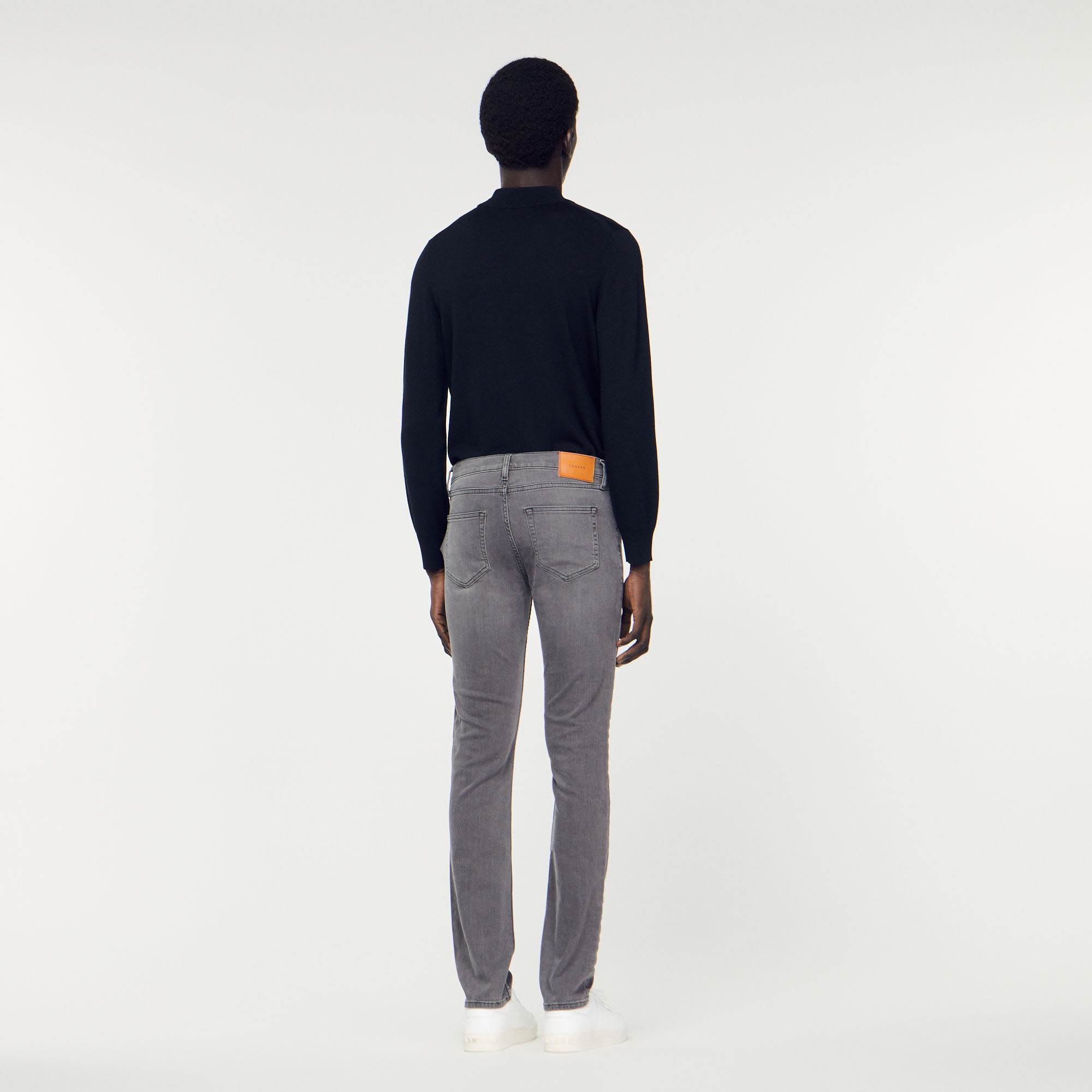 Washed Grey Jeans - Narrow Cut - 查看所有 - Sandro-paris.com