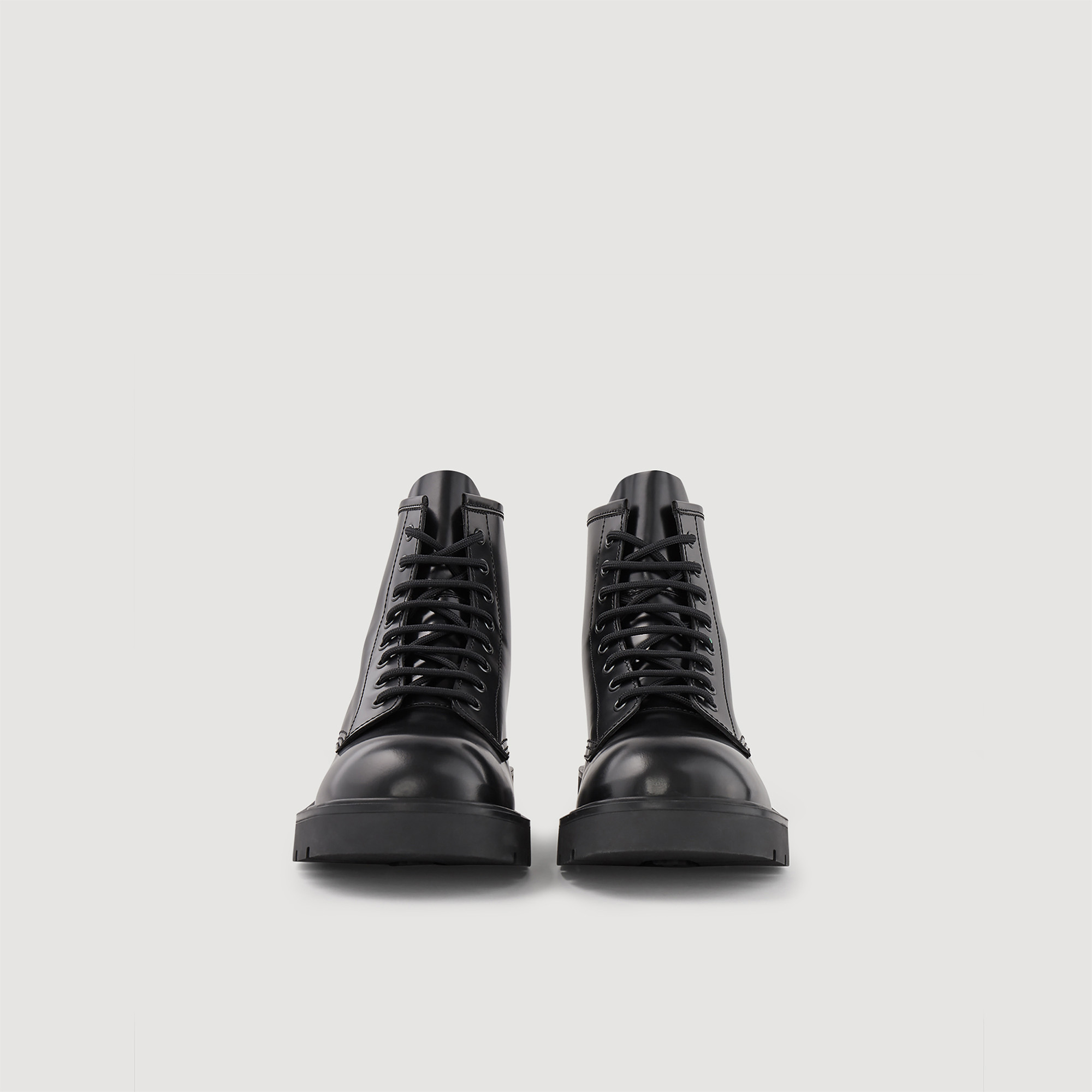 Sandro combat sale boots