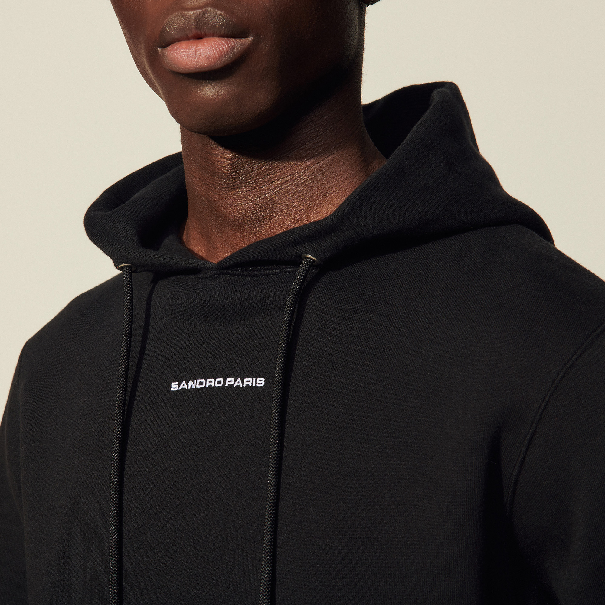 sandro black hoodie