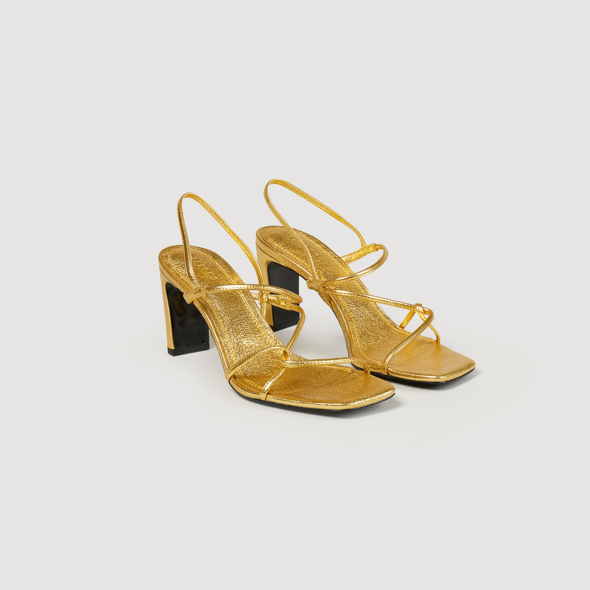 Sandro 2025 gold sandals