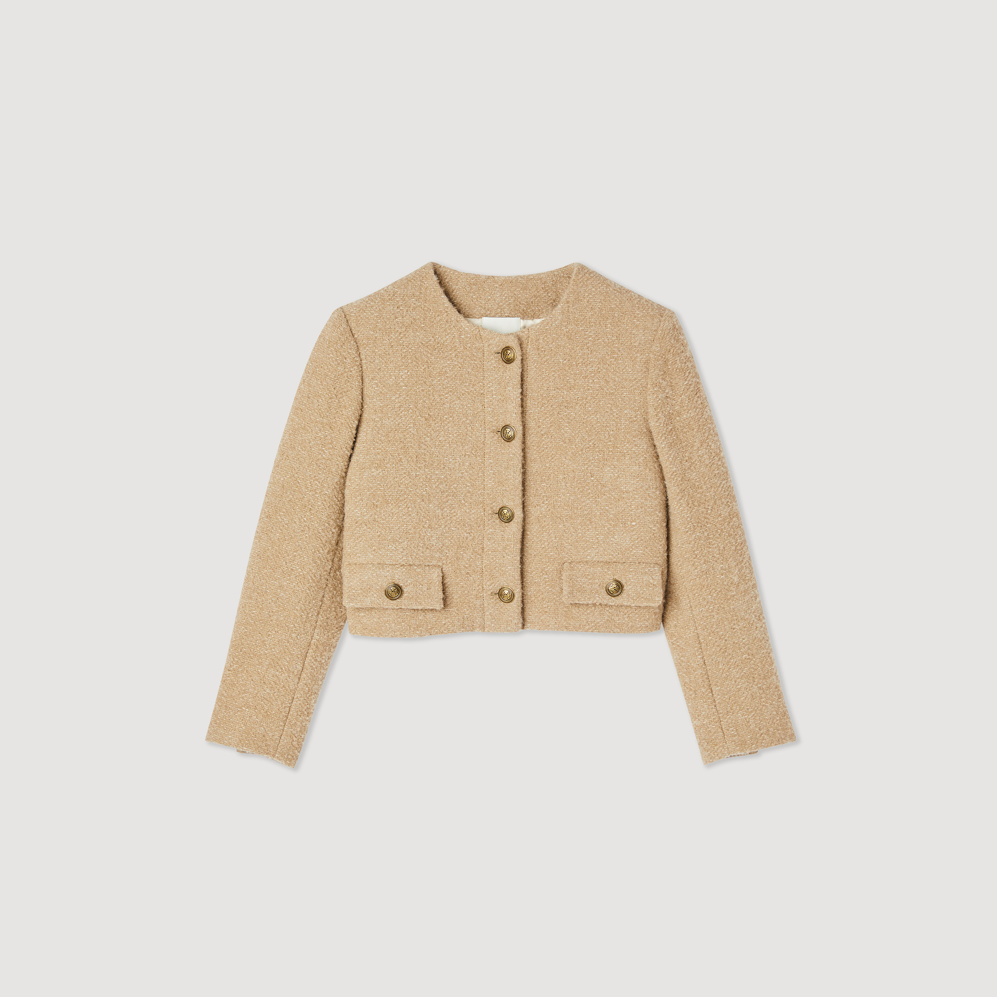 sandro paris tweed jacket