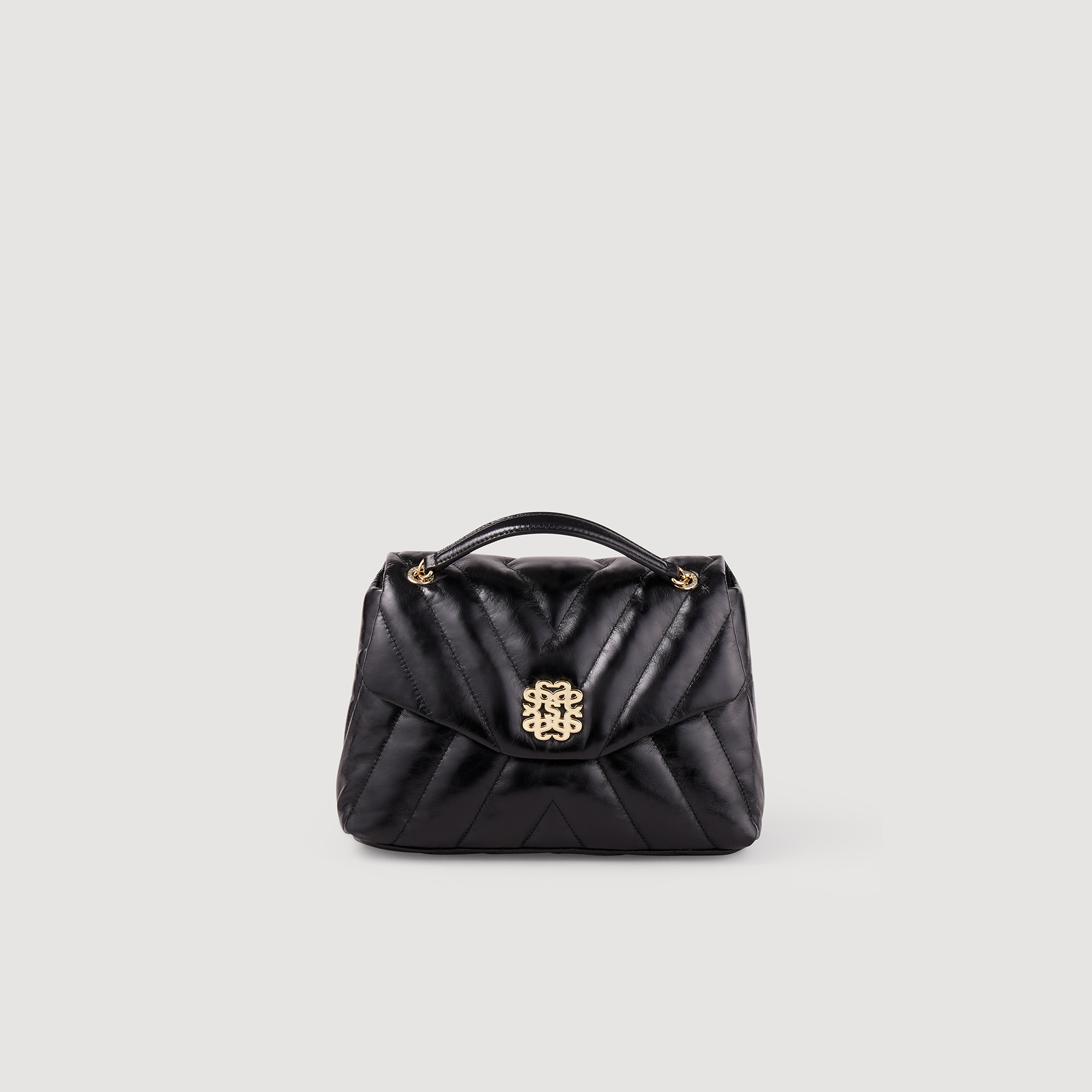 Mila Quilted Leather Bag - Others Bags - Sandro-paris.com