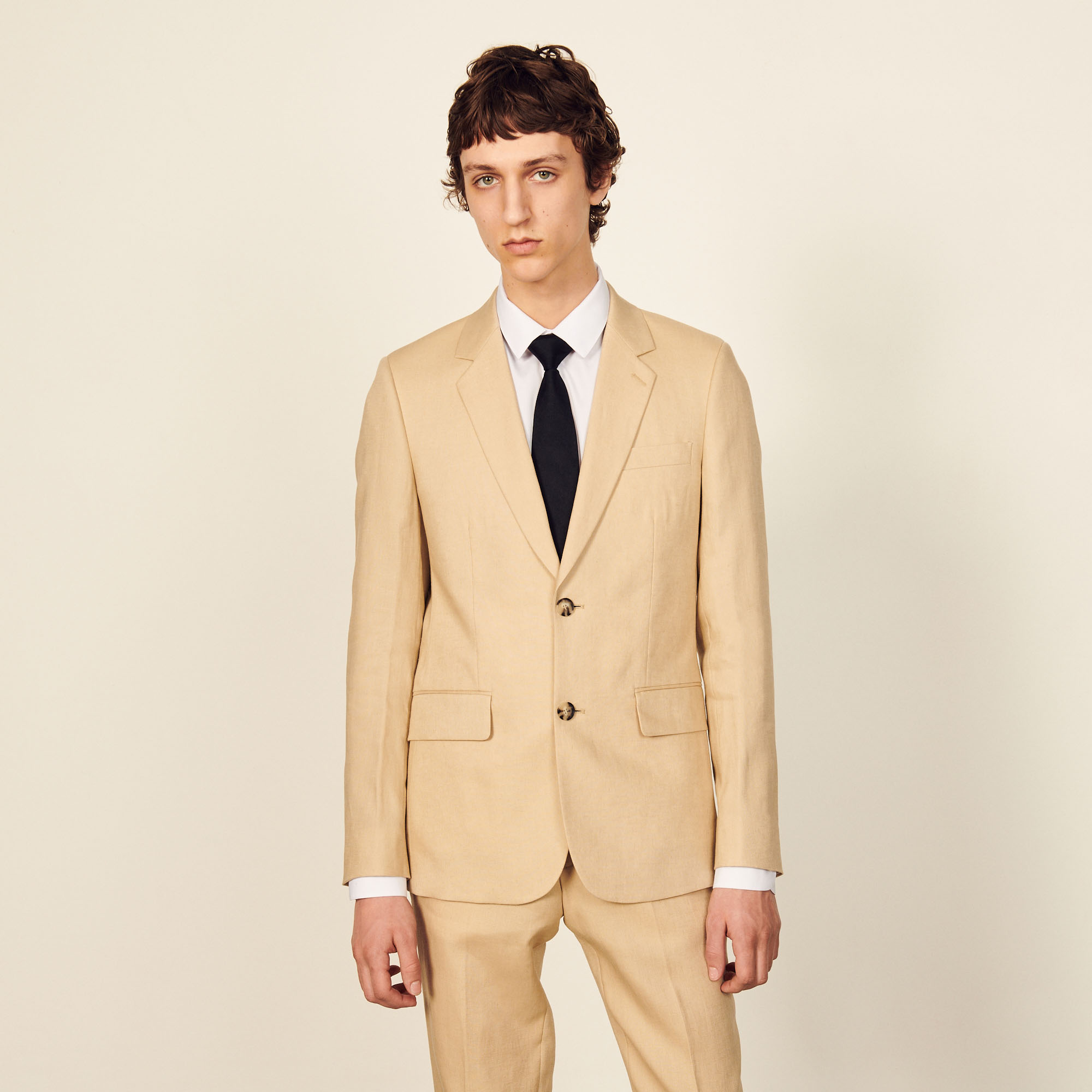 burberry linen suit