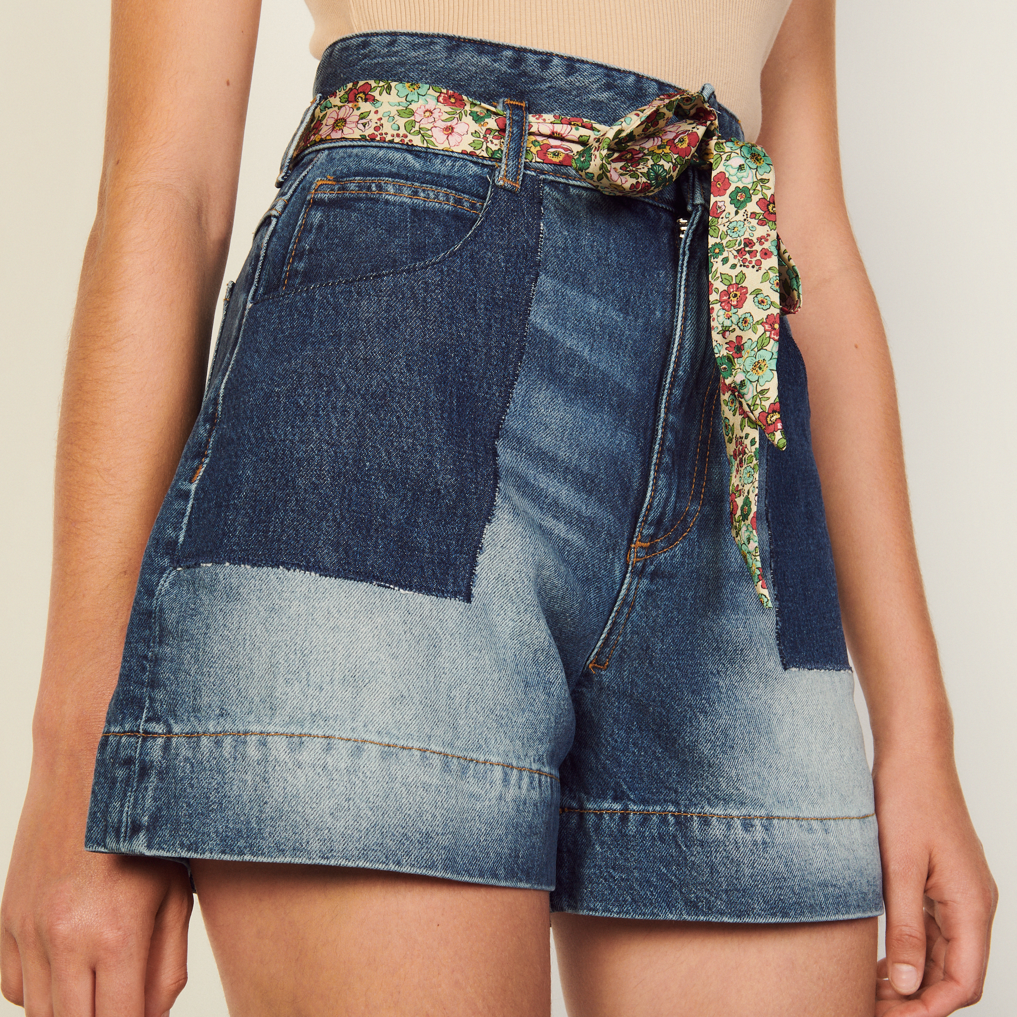 Sandro best sale denim shorts