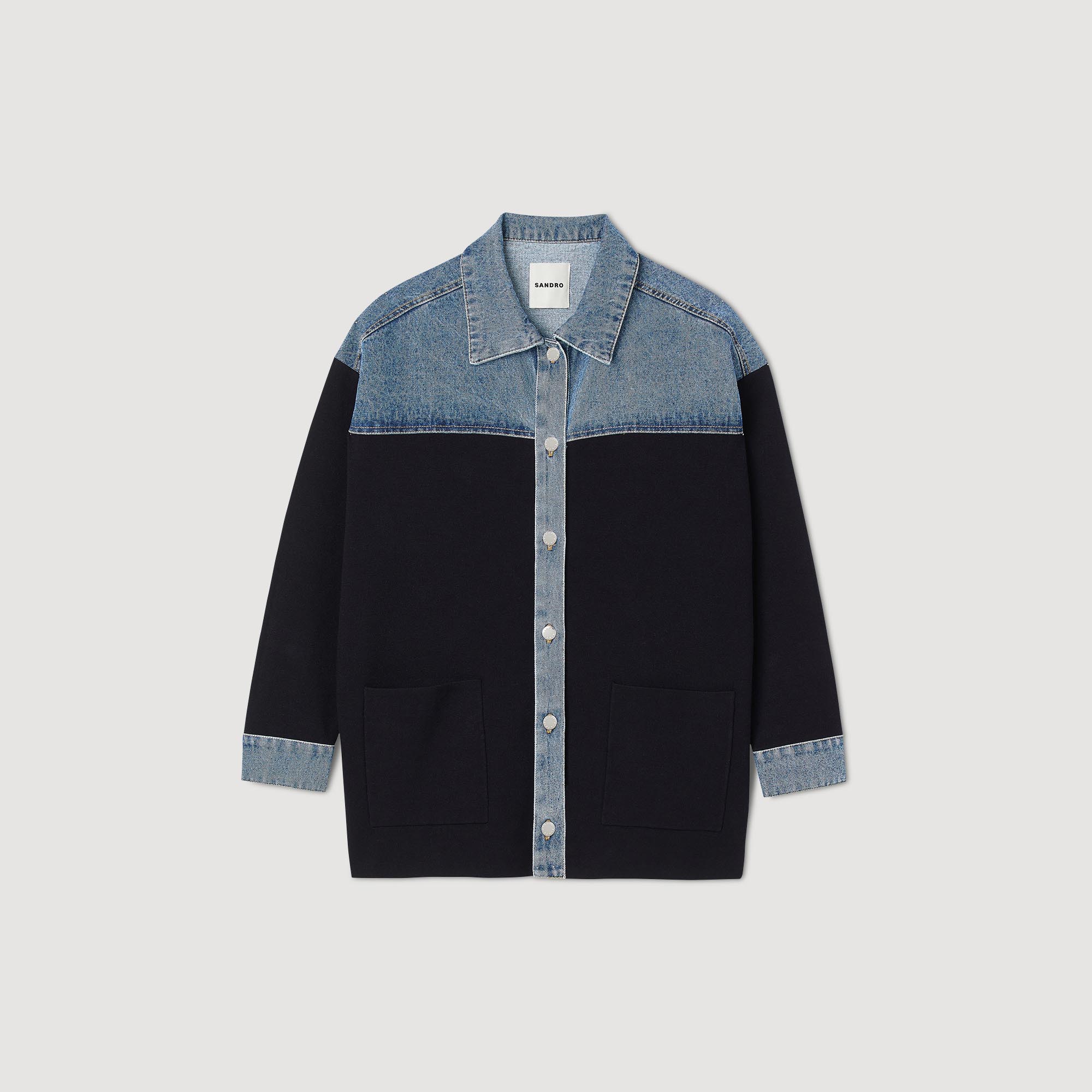 sandro gwenaelle jacket style cardigan