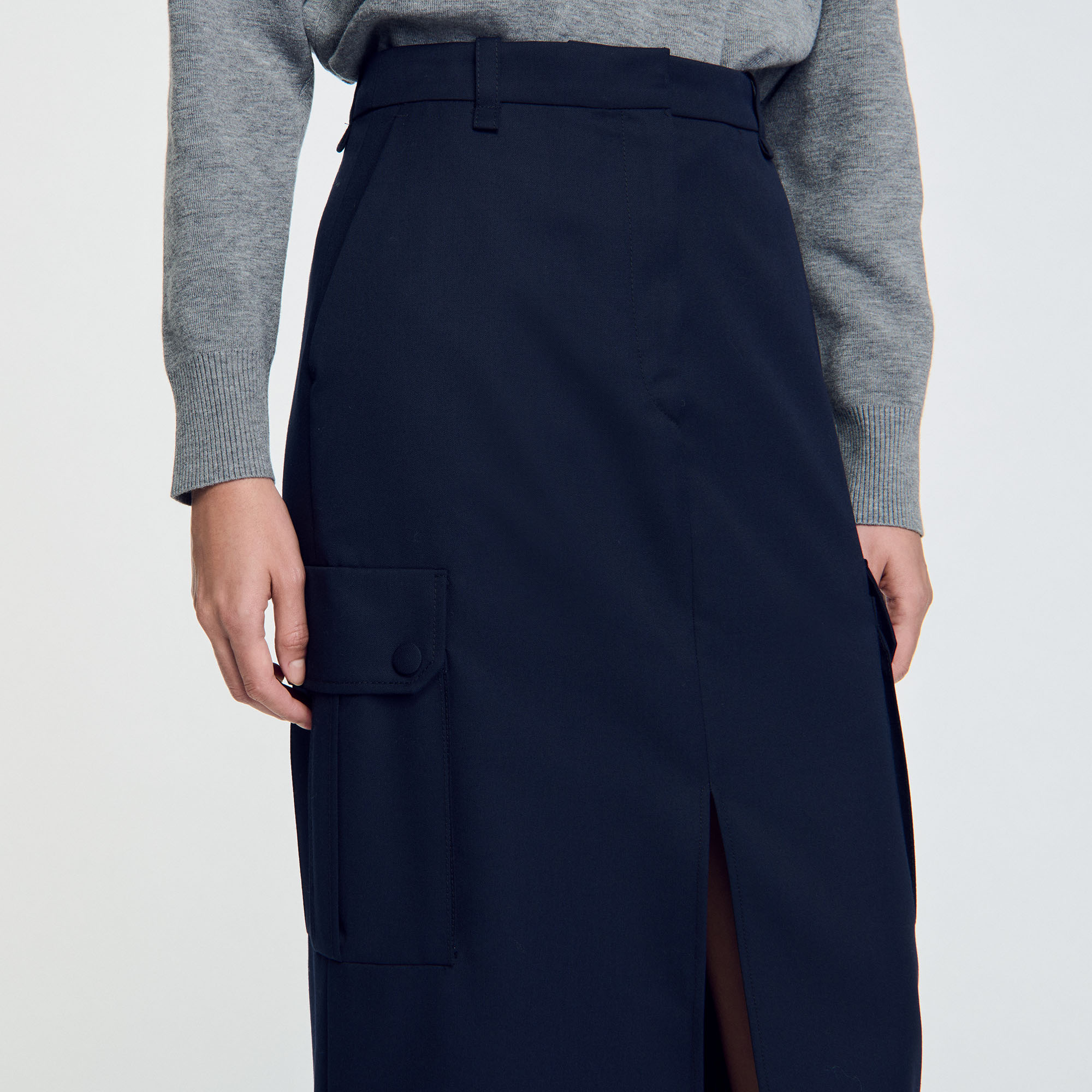 Long Cargo Skirt Skirts Shorts Sandro paris